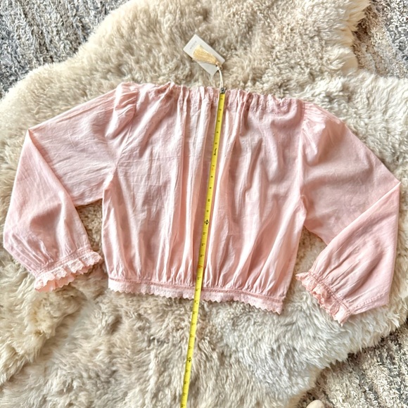 ✨💋SOLD💋 🌸🎀DÔEN ‘Maeve’ Organic Cotton Scalloped Edged Long Sleeve Top M✨ - Picture 12 of 16